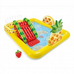Надуваем център за игра с пързалка Intex Fun 'N Fruity Play Center