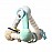 Образователна играчка Babyono Tiny Yoga пирамида mint 898/02