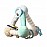 Образователна играчка Babyono Tiny Yoga пирамида mint 898/02