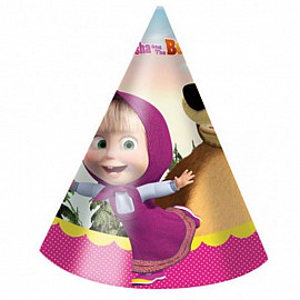 Парти шапки Procos Masha and The Bear 6 бр.