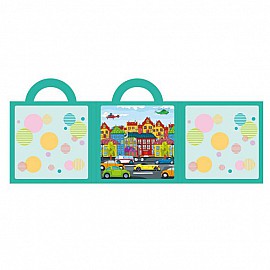 Магнитен пъзел Raya Toys Градски трафик 40 части