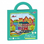 Магнитен пъзел Raya Toys Градски трафик 40 части
