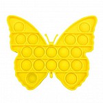 Анти-стрес игра Pop It Fidget Пеперуда, Жълт