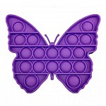 Анти-стрес игра Pop It Fidget Пеперуда, Лилав