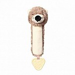 Плюшена играчка Babyono Писукаща с гризалка Маги 738