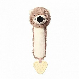 Плюшена играчка Babyono Писукаща с гризалка Маги 738