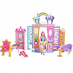 Преносим замък за кукли Barbie Дъга