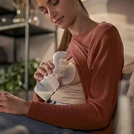 Ръчна помпа Philips AVENT за изцеждане на кърма Natural Motion с контейнери VIA