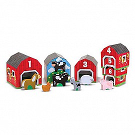 Дървени къщички с животни за ориентация Melissa and Doug 12434