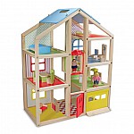 Дървена къща с обзавеждане Melissa and Doug 12462