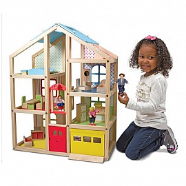 Дървена къща с обзавеждане Melissa and Doug 12462