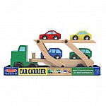 Дървен автовоз с коли Melissa and Doug 14096
