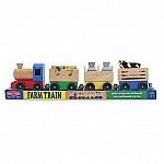 Локомотив с вагони и животни Melissa and Doug 14545