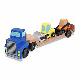 Дървен автовоз строителен Melissa and Doug 14550