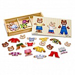 Дървени мечета с дрехи Melissa and Doug 13770