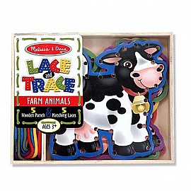Дървени животни ферма с връзки Melissa and Doug 13781