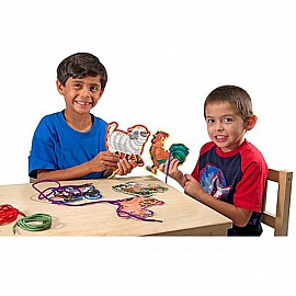 Дървени животни ферма с връзки Melissa and Doug 13781