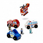 Спешен отряд дървени коли Melissa and Doug 19285