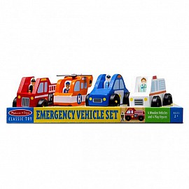 Спешен отряд дървени коли Melissa and Doug 19285