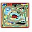 Детско килимче Melissa and Doug Град с дървени колички 19400