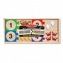 Дървен пъзел Melissa and Doug Числа 12542