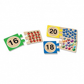 Дървен пъзел Melissa and Doug Числа 12542