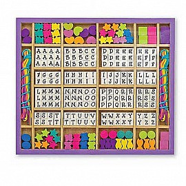 Дървени бижута с букви Melissa and Doug 13774