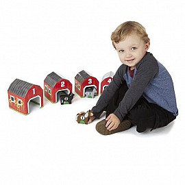 Дървени къщички с животни за ориентация Melissa and Doug 12434