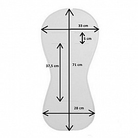 Подложка за столче за кола и количка Baby Matex PADDI 0209, Сив