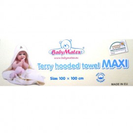 Хавлия с качулка Baby Matex Maxi Plus Birds 0216 02, Екрю