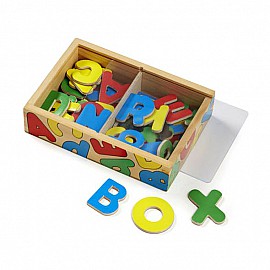 Дървени букви Melissa and Doug магнити в кутия 10448