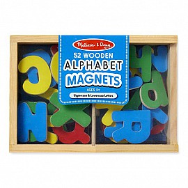 Дървени букви Melissa and Doug магнити в кутия 10448