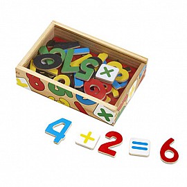 Дървени цифри Melissa and Doug-магнити в кутия 10449
