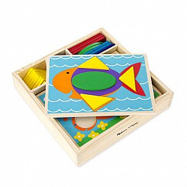 Дървени шаблони за редене в кутия Melissa and Doug 10528