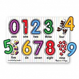 Дървен пъзел Melissa and Doug Цифри 13273
