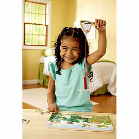 Дървен пъзел Melissa&Doug Магнитно кепче за буболечки 13779