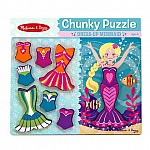 Дървен пъзел Melissa and Doug Дрехи за русалка 19023