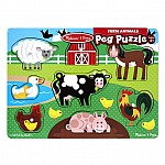 Дървен пъзел Melissa and Doug Ферма 19050
