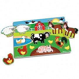 Дървен пъзел Melissa and Doug Ферма 19050