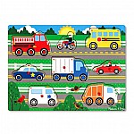 Дървен пъзел Melissa and Doug Превозни средства 19051