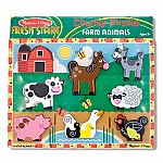 Дървен пъзел Melissa and Doug Ферма 13723