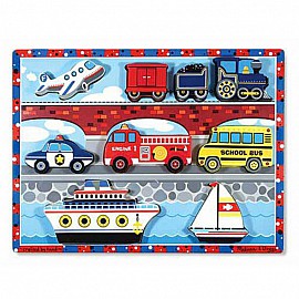 Дървен пъзел Melissa and Doug Превозни средства 13725