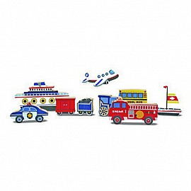 Дървен пъзел Melissa and Doug Превозни средства 13725