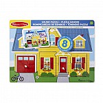 Дървен пъзел Melissa and Doug Къща със звуци 10734