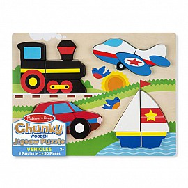 Дървен пъзел Melissa and Doug Превозни Средства 11893