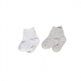 Бебешки чорапи Bebetto 0-36 м. Сив/екрю S492