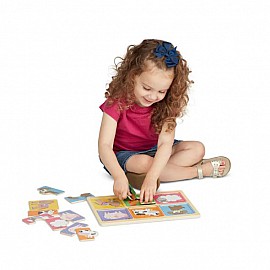 Дървен пъзел Melissa&Doug Феи 48ч. 41363