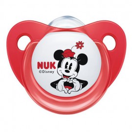 Залъгалка NUK Mickey Mouse от силикон с ортодонтична форма 6-18м.