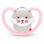 Залъгалка NUK Space от силикон с ортодонтична форма 0-6м.
