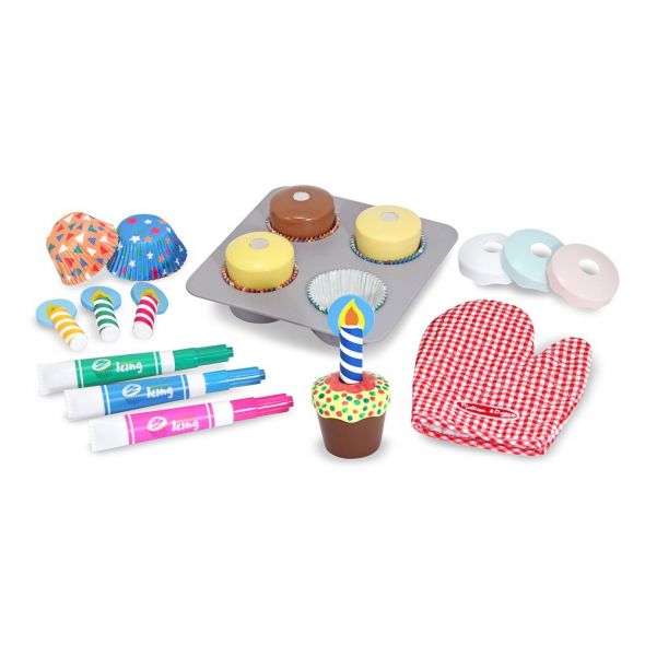 Дървен комплект за печене на тортички Melissa and Doug 14019